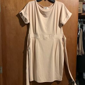 Zenana tie dress w/ pockets